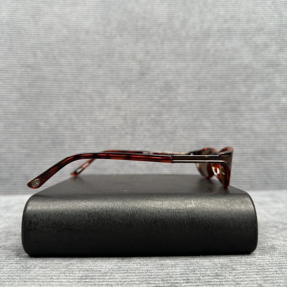 Foster Grant Detail Pol Tortoiseshell Oval Polarized Sunglasses EG0306 Brown Y2k